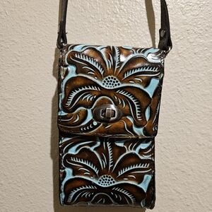 Patricia Nash Rivella Tool Turquoise Bag